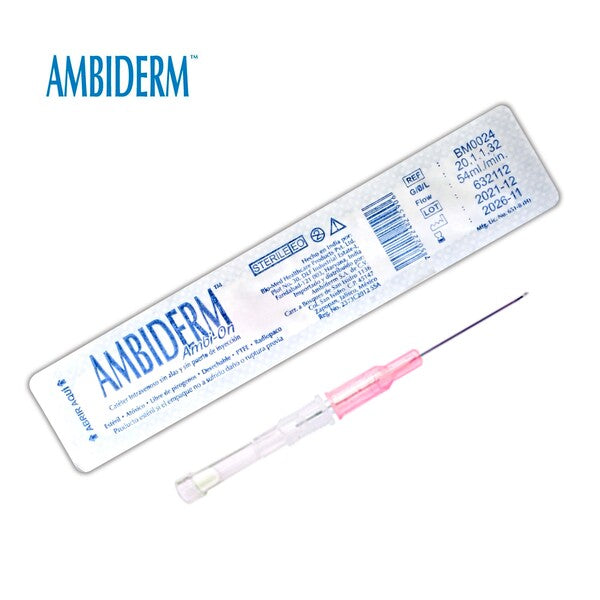 AMBIO-ON CATÉTER IV RADIOPACO 20GX32MM (ROSA) C/1 PZA.
