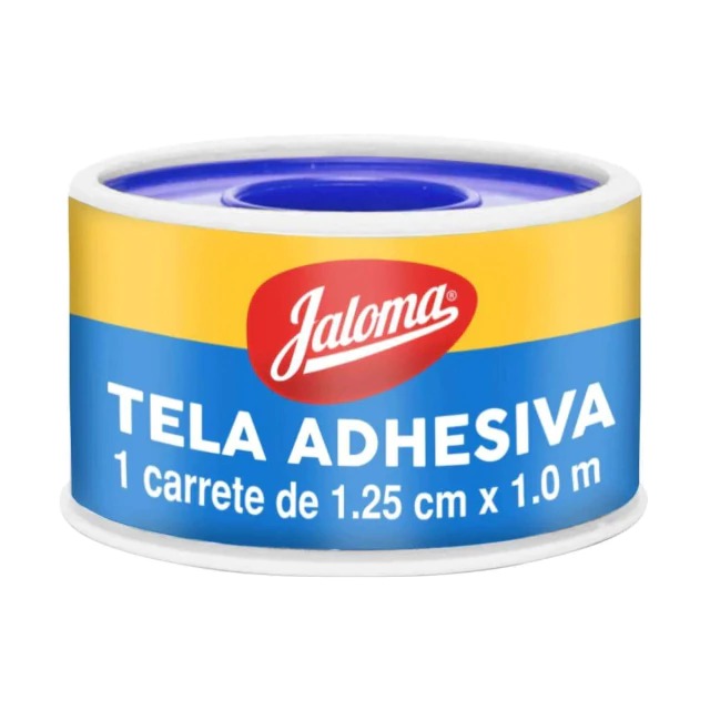 TELA ADHESIVA CARRETE A: 1.25CM; L: 1M. C/1 PZA.