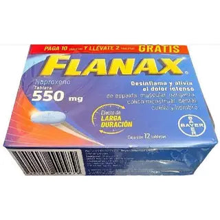 NAPROXENO (FLANAX) 550 MG C/10+2 TABS