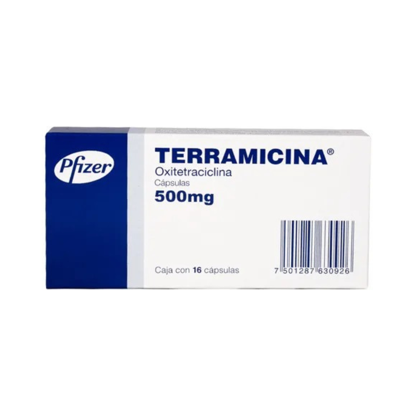 TERRAMICINA 500MG CAPS C/16.
