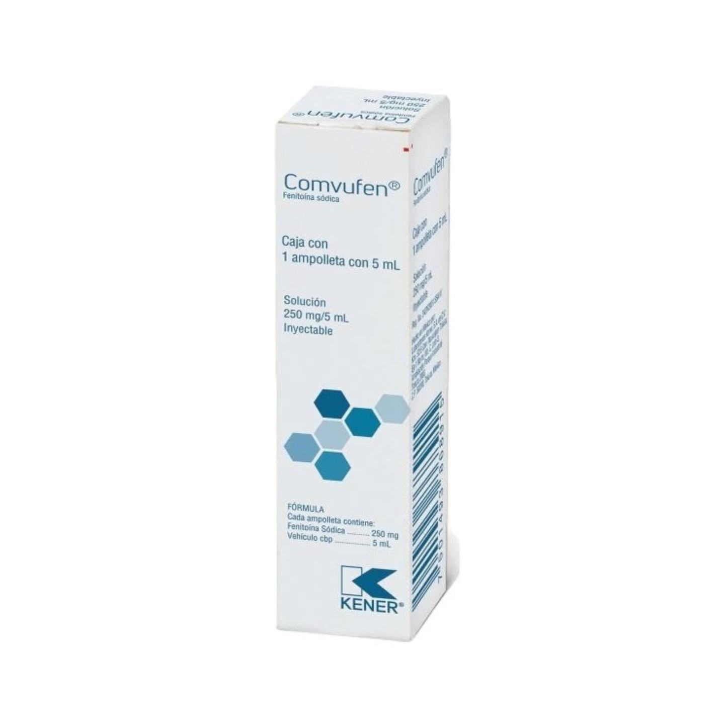 COMVUFEN SOL. INY. C/1 AMPTA. 250 MG/5 ML.