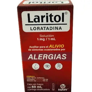 LORATADINA SOLUCION FCO 60ML 1MG/1ML. LARITOL