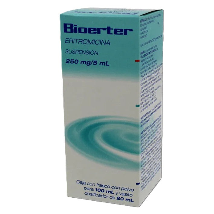 ERITROMICINA SUSP FCO 100 ML 250MG/5 ML. BIOERTER