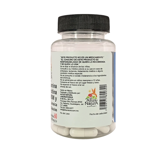 GLUCOSAMINA/CONDROITINA/MSM Y FLOR DE JAMAICA CAPS 500MG C/60.