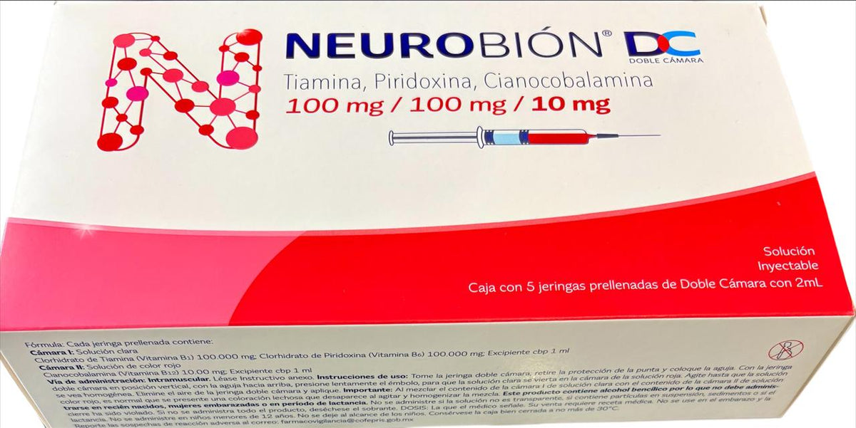 NEUROBION DC AMP C/5 2ML. (TIAMINA,PERIDOXINA,CIANOCOBALAMINA)