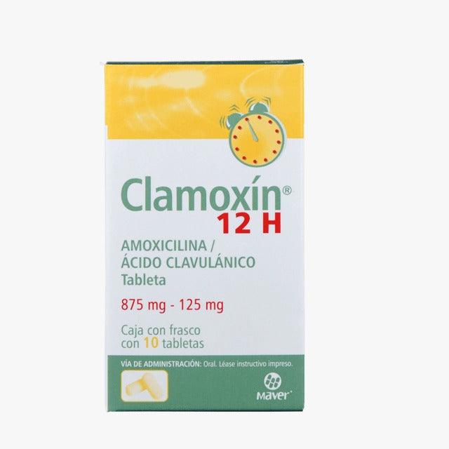 CLAMOXÍN 12H C/10 TABS. 875/125 MG.
