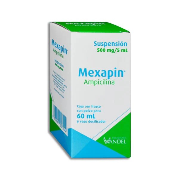 MEXAPIN SUSP. FCO. 60 ML. 500 MG/5 ML.