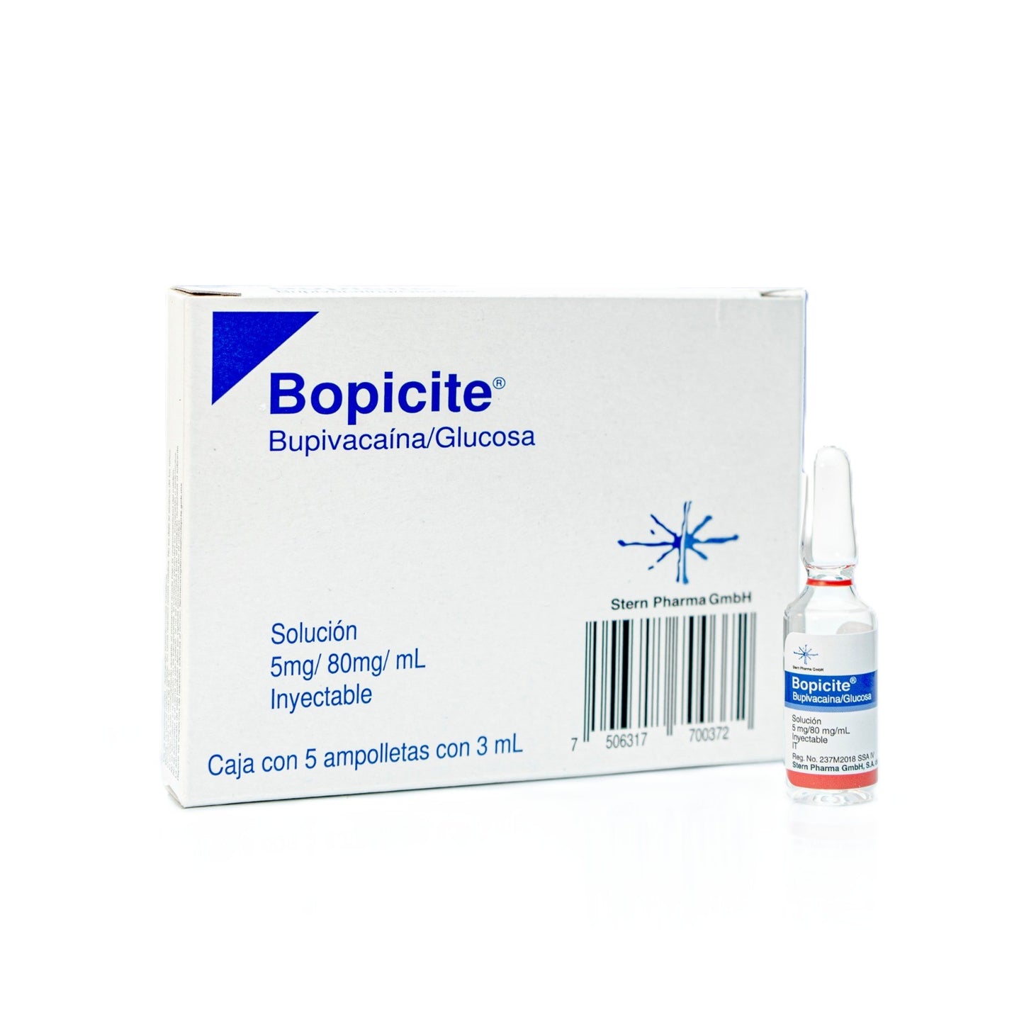 BOPICITE 15MG/240MG C/5 AMP.