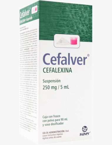 CEFALVER SUSP. FCO. 90 ML. 250 MG/5 ML.