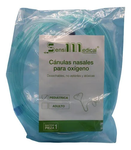 CANULA NASAL PEDIATRICO PARA OXIGENO NO ESTERIL DESECHABLE.