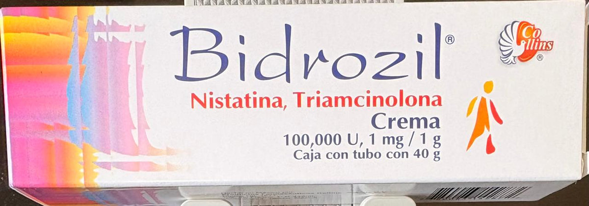 NISTATINA/TRIAMCINOLONA CREMA TUBO C/40G 50MG-1G-0.1G/100 G. MCA BIDROZIL