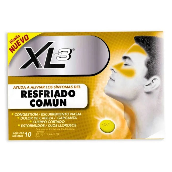 XL-3 C/10 TABS 325/10/4 MG