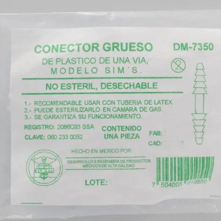 CONECTOR GRUESO DE PLASTICO DE UNA VIA DM-7350