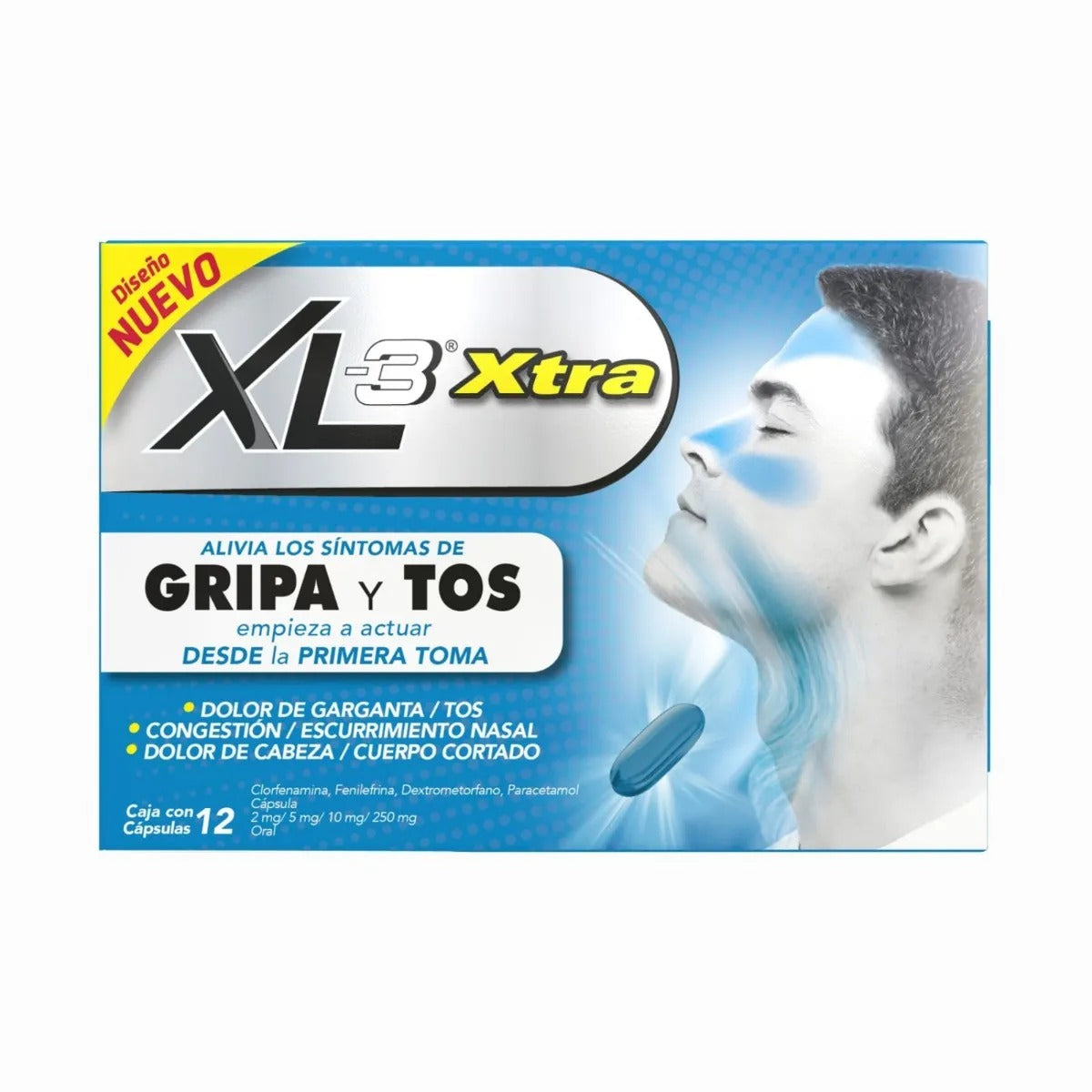 XL-3 XTRA GRIPA TOS C/12 CAPS