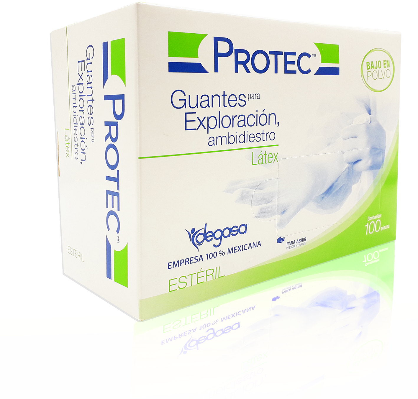 GUANTE EXPLORACION AMBIDIESTRO LATEX ESTERIL CH C/100