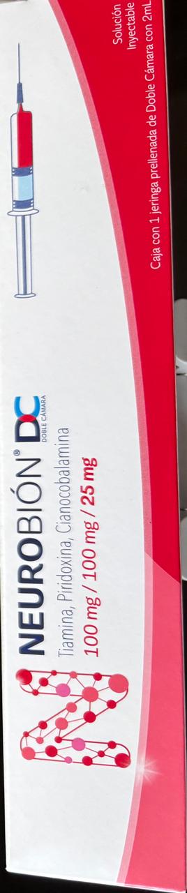 NEUROBIÓN DC Sol. Iny. c/1 JGA. Prellenada 100-100-25 MG/2 ML.