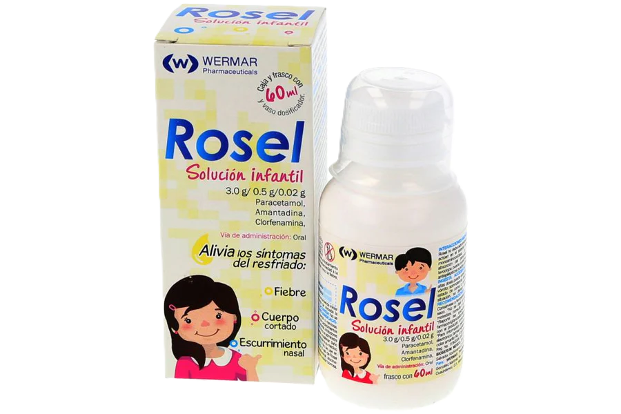 ROSEL SOLUCIÓN INFANTIL FCO. 60 ML. 0.5-0.02-3.0 G/100 ML.