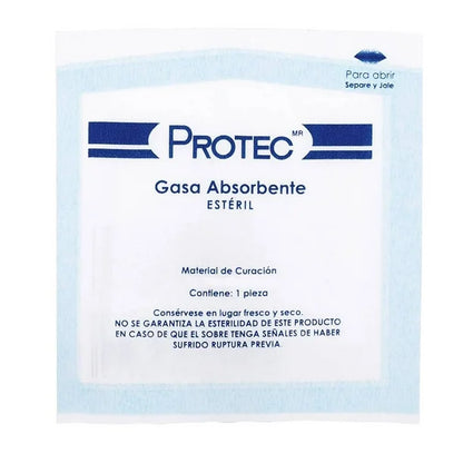 GASA ABSORBENTE  10X10 ESTERIL CAJA C/100 PZAS.