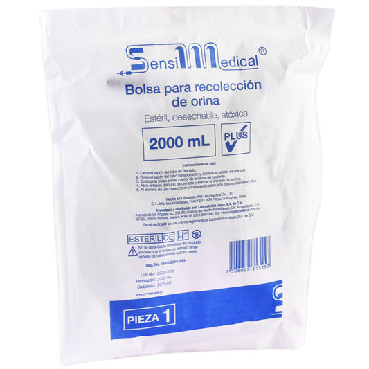 BOLSA PARA RECOLECCION DE ORINA PLUSCAP 2 LTS.