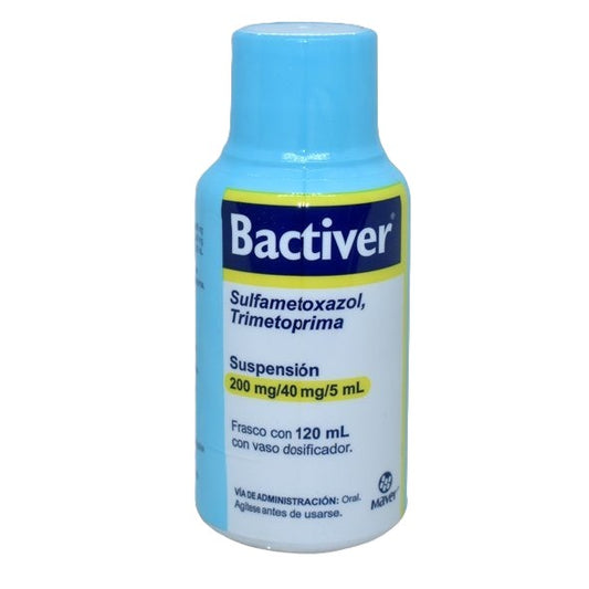 BACTIVER SUSP. Fco. 120 ML. 200-40 MG/5 ML.
