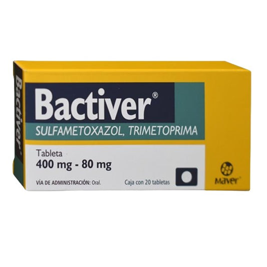 BACTIVER c/20 TABS. 400/80 MG.