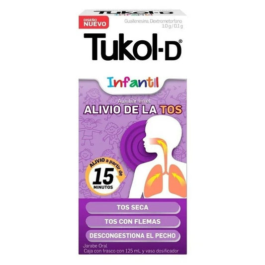TUKOL-D JARABE INFANTIL Fco. 125 ML. 1.0-0.1 G/100 ML.
