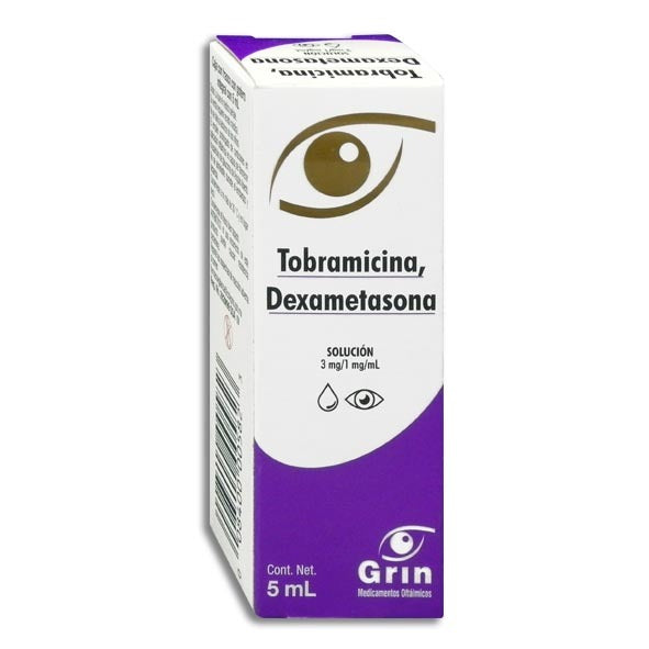 TOBRAMICINA/DEXAMETASONA SOL. OFT. FCO. GOTERO 5 ML. 3-1 MG/1 ML.