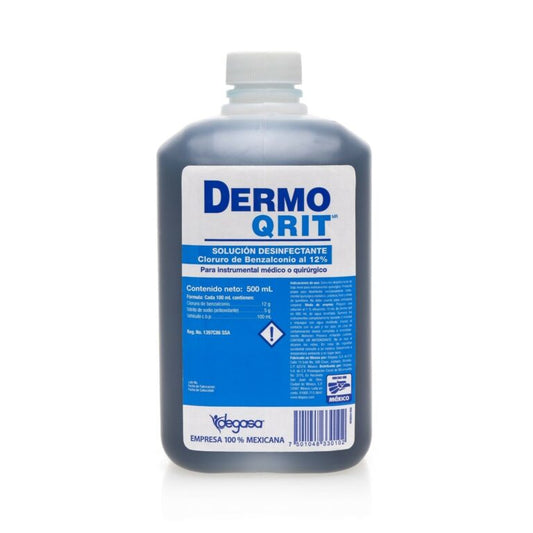 DERMO-QRIT SOL. DESINFECTANTE AL 12% FCO 500 ML.