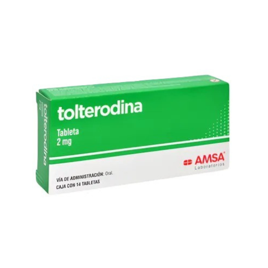 TOLTERODINA C/14 TABS 2 MG.