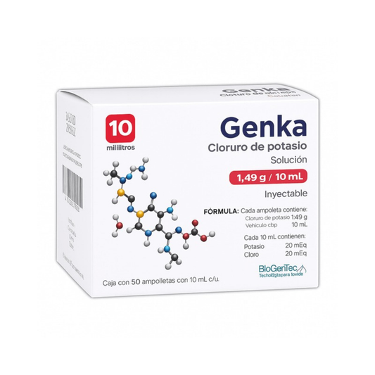 GENKA SOL. INY. c/ 50 AMPTAS. 1.49 G/10 ML.