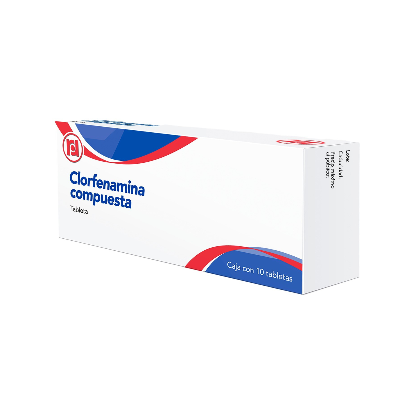 CLORFENAMINA COMPUESTA C/10 TABS 500/25/5/4 MG.
