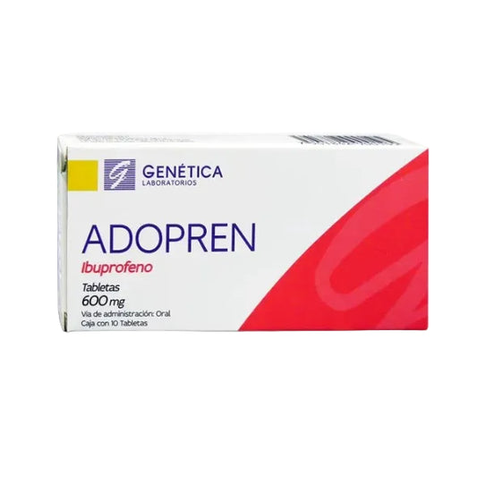 ADOPREN CAJA C/10 TABS. 600 MG.