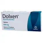 NAPROXENO 10 TABLETAS 500MG. DOLXEN