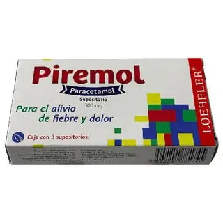 PARACETAMOL SUPOSITORIOS C/3 300 MG PIREMOL