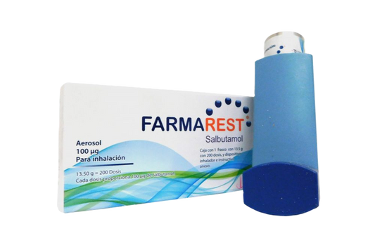 FARMAREST AEROSOL P/INHALACIÓN C/1 FCO. C/200 DOSIS 100 MCG.