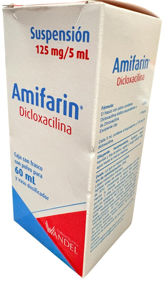AMIFARIN SUSP. FCO. 60 ML. 125 MG/5 ML.