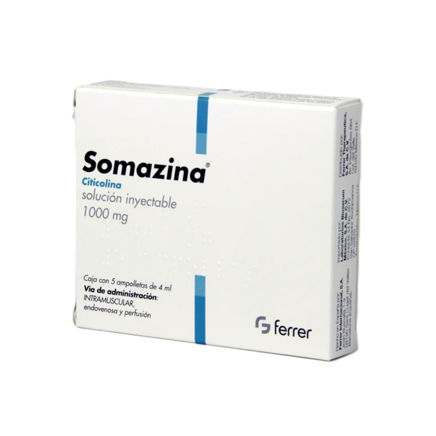SOMAZINA 1000 MG SOL INY 5X4 ML