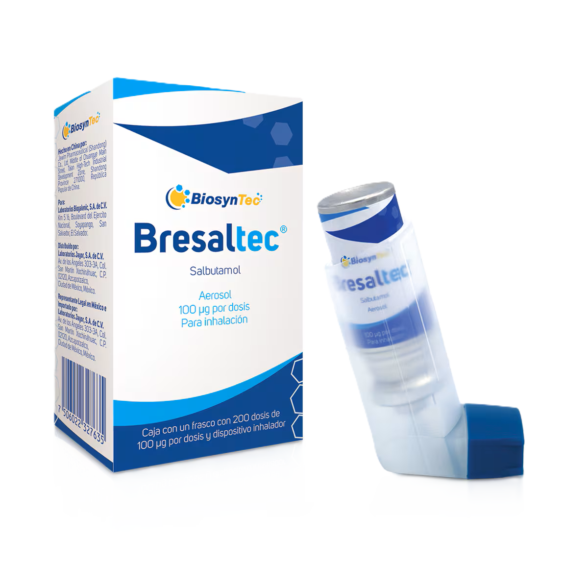 BRESALTEC AEROSOL P/INHALACIÓN FCO. C/200 DOSIS 100 MCG.