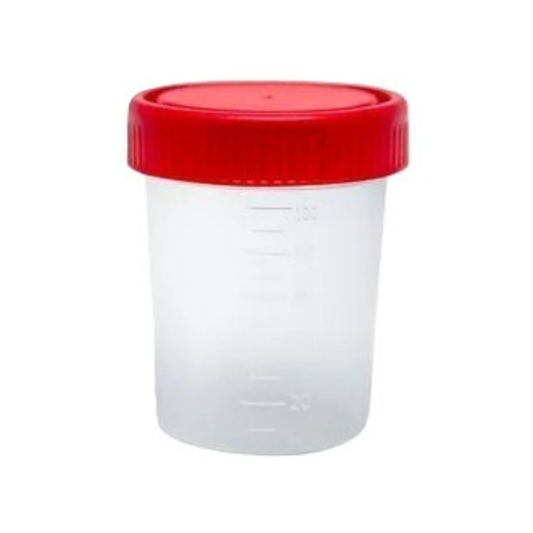 VASO RECOLECTOR P/MUESTRAS ESTÉRIL 100 ML. PAQ. C/1 PZA.