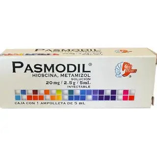 PASMODIL SOL INY C/1 AMPTA 5 ML 20MG-2.5 G/5 ML