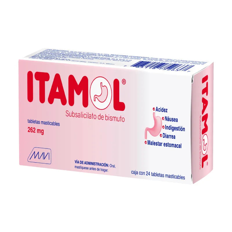 ITAMOL C/24 TABS. MASTICABLES 262 MG.