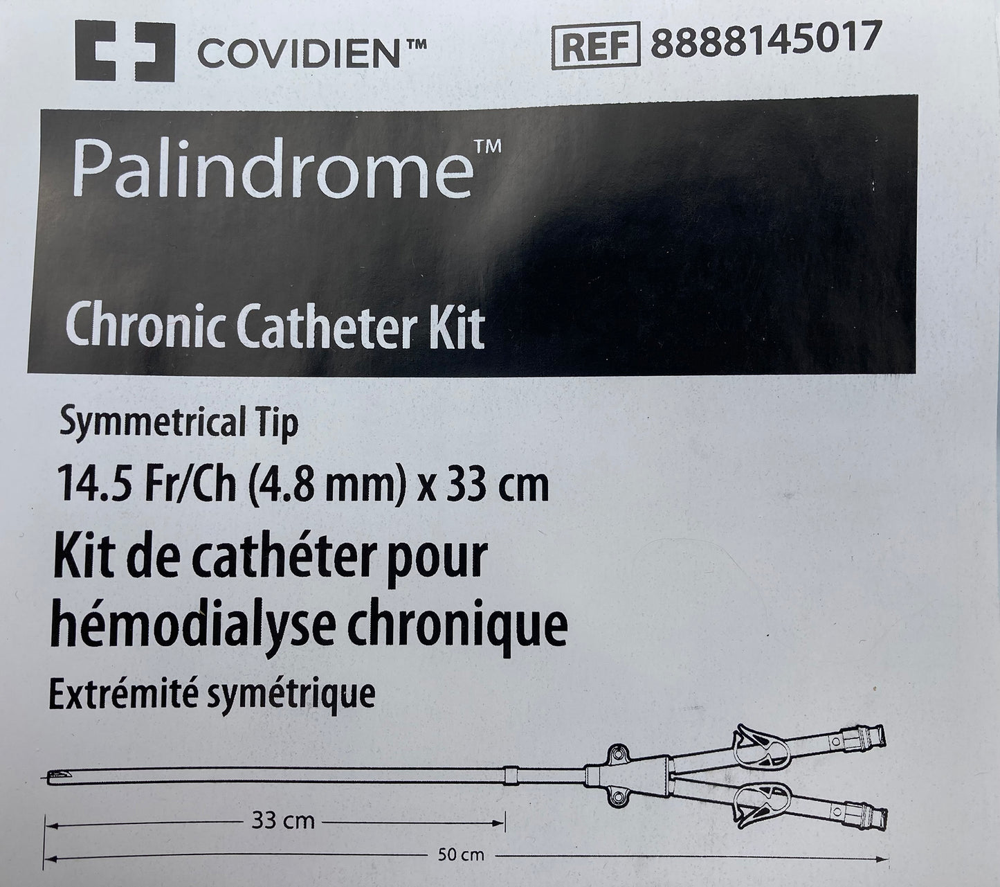 KIT DE CATHETER  PALINDROME 14.5FR X 33CM