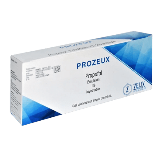 PROZEUX Emulsión Iny. 1% c/5 FCOS. AMP. 200 MG/20 ML.
