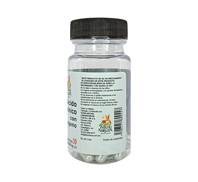 ACIDO HIALURONICO C/COLAGENO 500MG C/30 CAP.