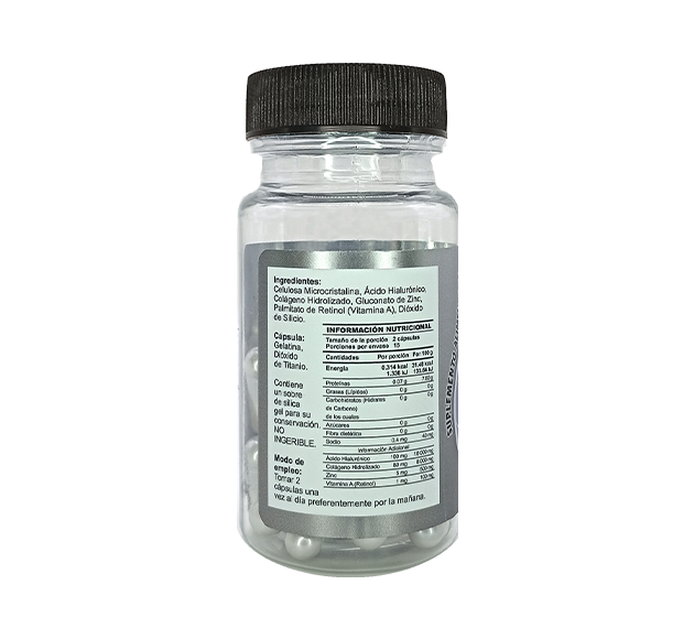 ACIDO HIALURONICO C/COLAGENO 500MG C/30 CAP.