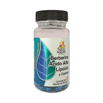 BERBERINA ACIDO ALFA LIPOICO Y CANELA C/30 CAPS.
