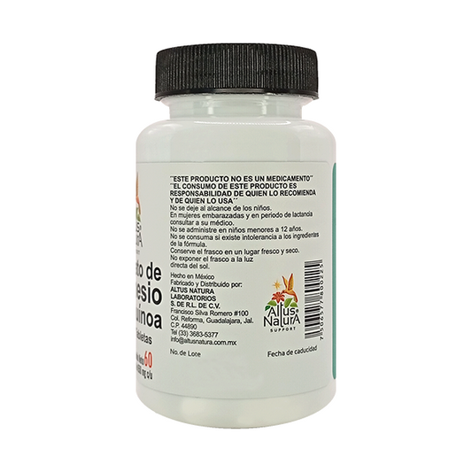 CITRATO DE MAGNESIO CON QUINOA 650MG C/60 CAPSULAS.
