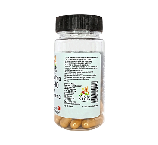 COENZIMA Q-10 Y CURCUMA 500MG C/30 CAPS