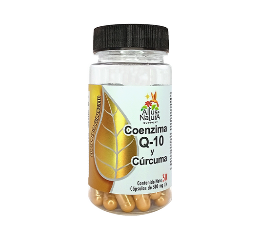 COENZIMA Q-10 Y CURCUMA 500MG C/30 CAPS