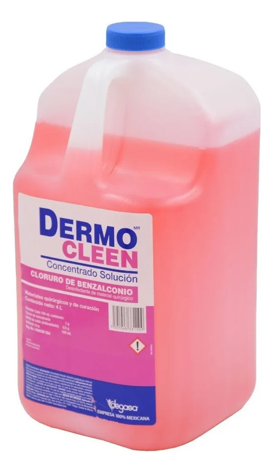 DERMOCLEEN CONCENTRADO SOL. ENVASE C/4 L. 1-0.5 G/100 ML.